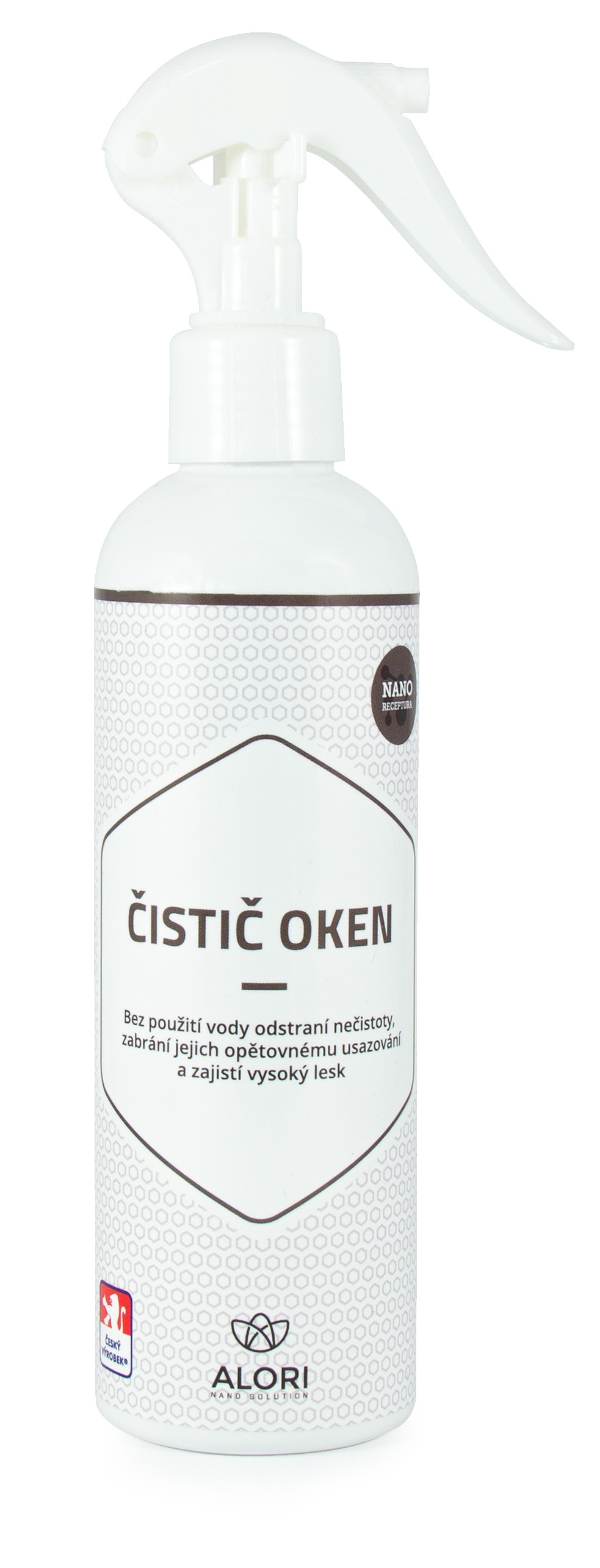 Čistič okien a zrkadiel s protizahmlievacím efektom